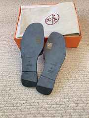 Okify Hermes Black Slides 26814 - 5