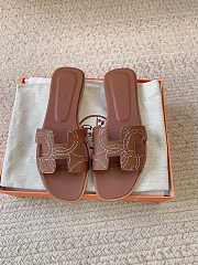 Okify Hermes Brown Slides 26815 - 1