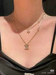 Okify Louis Vuitton Lady Necklace Gold - 1