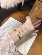 Okify Louis Vuitton Set Of Lady Necklace And Bracelet  - 6