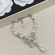 Okify CC Silver And Pearl Bracelet With Bow - 1