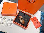 Okify Hermes Rose Gold Bracelet Brown - 6