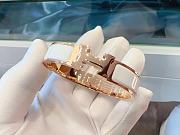 Okify Hermes Rose Gold Bracelet White - 2