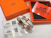 Okify Hermes Rose Gold Bracelet White - 4