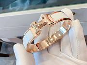 Okify Hermes Rose Gold Bracelet White - 1