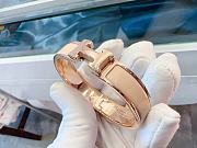 Okify Hermes Rose Gold Bracelet Beige  - 3