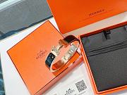 Okify Hermes Rose Gold Bracelet Black - 6