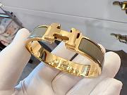 Okify Hermes Rose Gold Bracelet Gray - 4