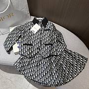 Okify Dior Set Black Oblique Kid Jacket And Skirt  - 6