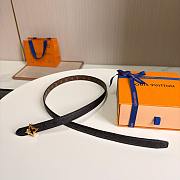 Okify Louis Vuitton Black Belt Gold Hardware 2cm - 6