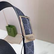 Okify Gucci Black Belt Silver Hardware 3.5cm - 6