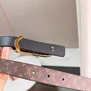 Okify Louis Vuitton Brown Monogram Belt 2.5cm - 3