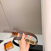 Okify Louis Vuitton Brown Monogram Belt 2.5cm - 2