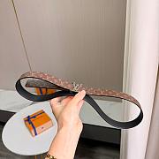Okify Louis Vuitton Brown Monogram Belt Silver Hardware 2.5cm - 5