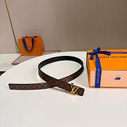 Okify Louis Vuitton Brown Monogram Belt Gold Hardware 2.5cm - 4