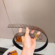 Okify Louis Vuitton Brown Monogram Belt Gold Hardware 2.5cm - 5