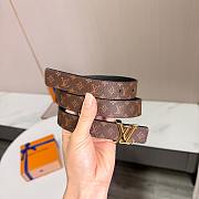 Okify Louis Vuitton Brown Monogram Belt Gold Hardware 2.5cm - 3