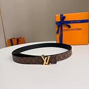 Okify Louis Vuitton Brown Monogram Belt Gold Hardware 2.5cm - 1