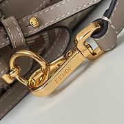 Okify Fendi Mon Tresor Bucket Bag Gray 18x14x12cm - 5