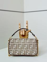 Okify Fendi Baguette Bag Light Brown 20x11x5cm - 4