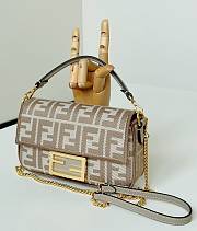 Okify Fendi Baguette Bag Light Brown 20x11x5cm - 6