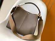 Okify Fendi Peekaboo X-lite Bag Gray 30x26x15cm - 6