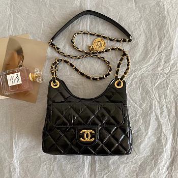 Okify CC Hobo Bag Black 19x17x6cm