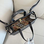 Okify Burberry Cotswolds Tote Bag Black Crocodile 30.5x22.5x13cm - 3