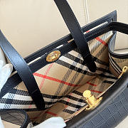 Okify Burberry Cotswolds Tote Bag Black Crocodile 30.5x22.5x13cm - 6