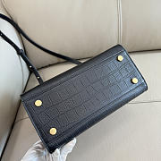 Okify Burberry Cotswolds Tote Bag Black Crocodile 24.5x19.5x13cm - 3