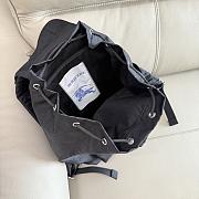 Okify Burberry Orkney Flap Backpack Black 40x27x17cm - 4