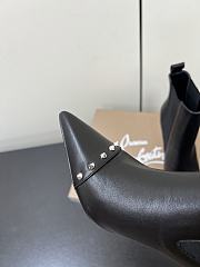 Okify Christian Louboutin Black Ankle Boots 10.5cm 26864 - 4