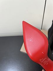 Okify Christian Louboutin Black Ankle Boots 10.5cm 26864 - 5