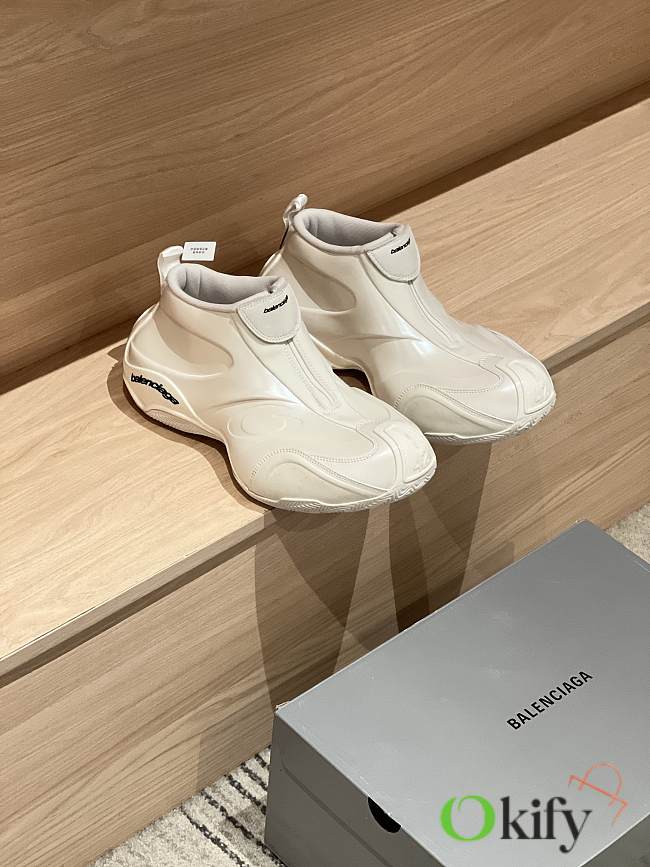 Okify Balenciaga Men Basketball Sneakers White - 1