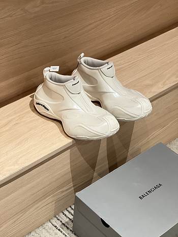 Okify Balenciaga Men Basketball Sneakers White