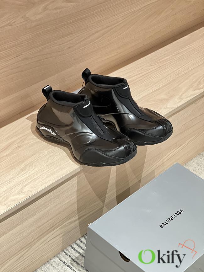 Okify Balenciaga Men Basketball Sneakers Black - 1
