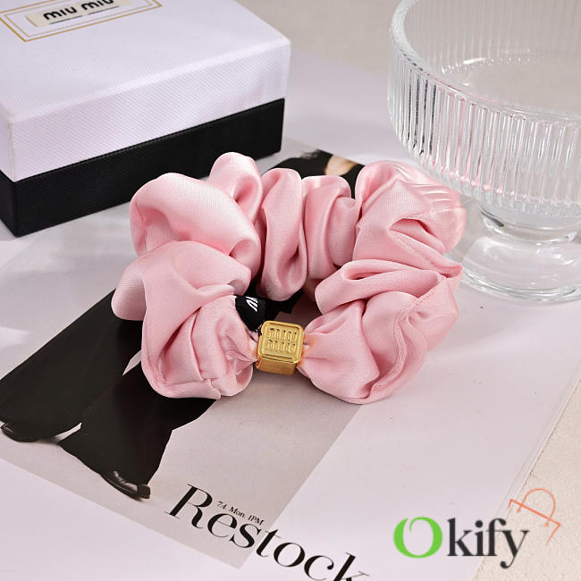 Okify MiuMiu Pink Scrunchies  - 1