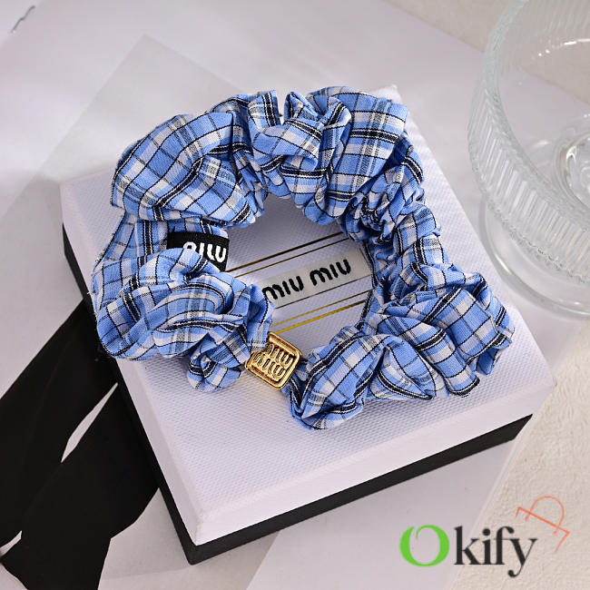Okify MiuMiu Blue Scrunchies  - 1