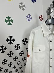 Okify Chrome Heart White Shirt - 5