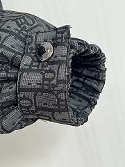 Okify Dior Waist Down Jacket Black Oblique For Women - 5