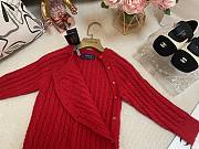 Okify Polo Ralph Lauren Red Kids Cable Knit Romper  - 5