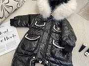 Okify CC Kid Black Hooded Fleece-Lined Down Jumpsuit - 4