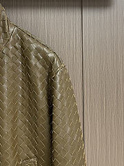 Okify Bottega Veneta Intrecciato Woven Leather Jacket 26884 - 4