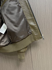 Okify Bottega Veneta Intrecciato Woven Leather Jacket 26884 - 2