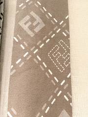 Okify Fendi Beige Reversible Scarf  - 6