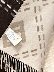 Okify Fendi Beige Reversible Scarf  - 3