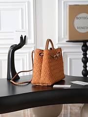 Okify Bottega Veneta Small Andiamo Bag Brick Orange Suede 25x22x10cm - 4