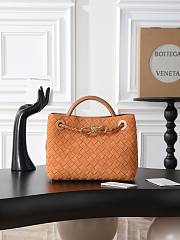 Okify Bottega Veneta Small Andiamo Bag Brick Orange Suede 25x22x10cm - 1