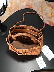 Okify Bottega Veneta Small Andiamo Bag Brick Orange Suede 25x22x10cm - 5