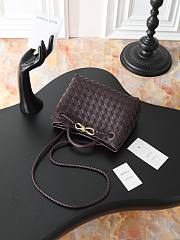 Okify Bottega Veneta Small Andiamo Bag Dark Brown 25x22x10cm - 2